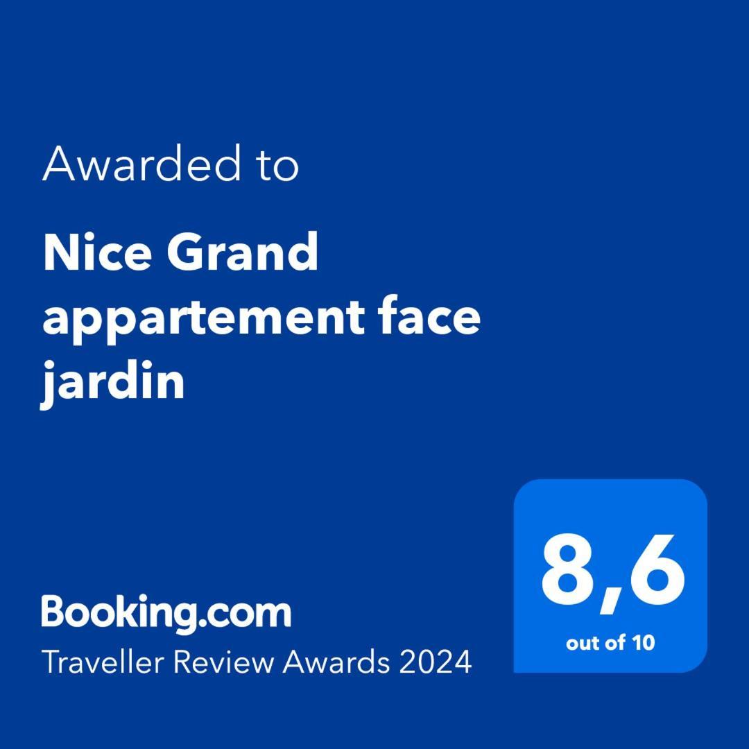 Nice Grand Appartement Face Jardin Bagian luar foto