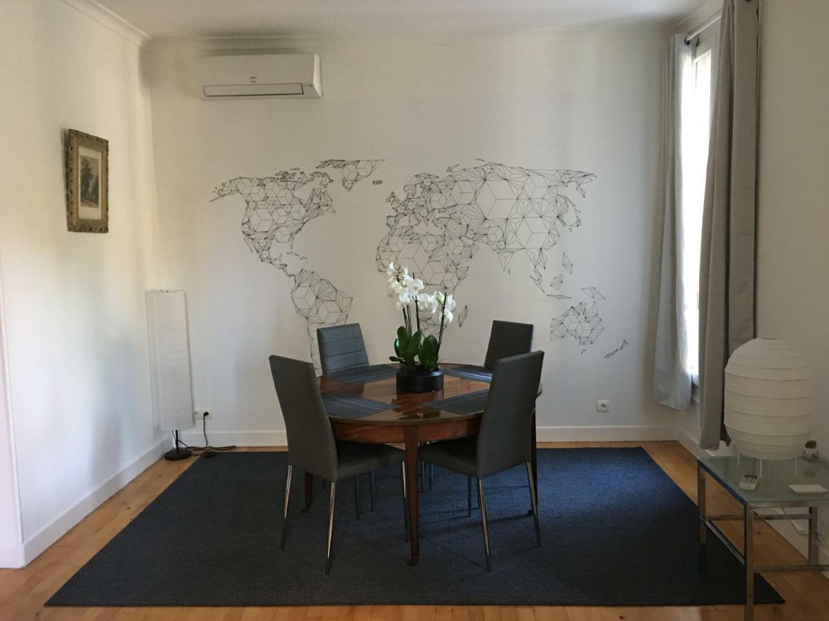 Nice Grand Appartement Face Jardin Bagian luar foto